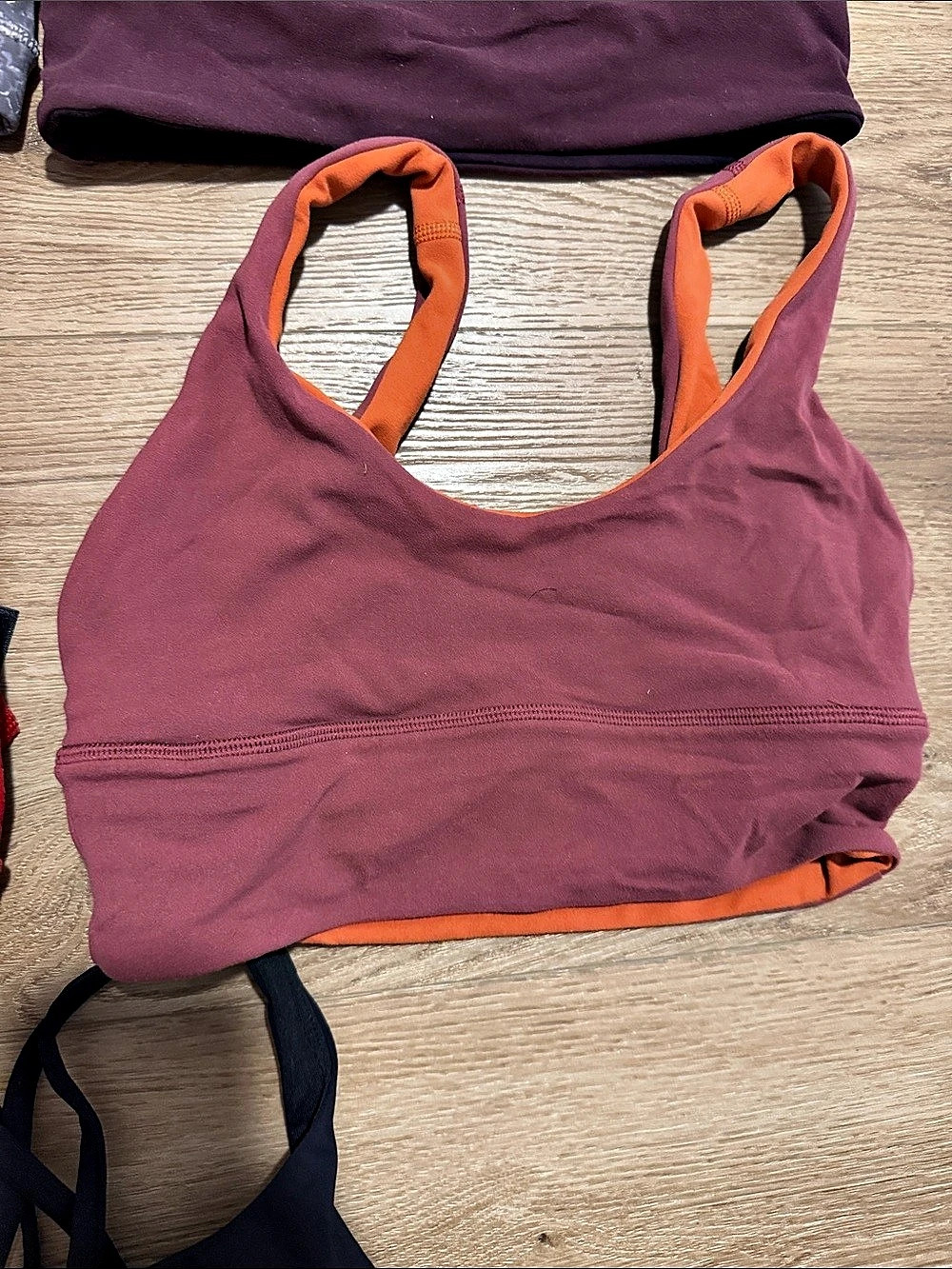 lululemon Free to Be Wild Bra *Long Line Sports Bra Set Red & Purple - Picture 4 of 7